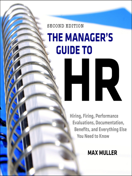 Title details for The Manager's Guide to HR by Max Muller - Wait list